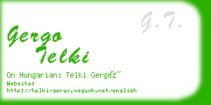 gergo telki business card